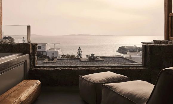 Delos Sea View Suite with Jetted Tub