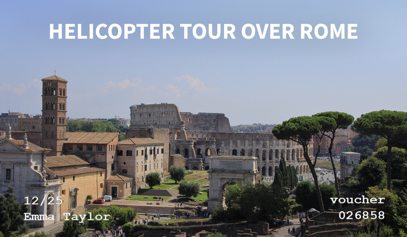 Helicopter tour over Rome