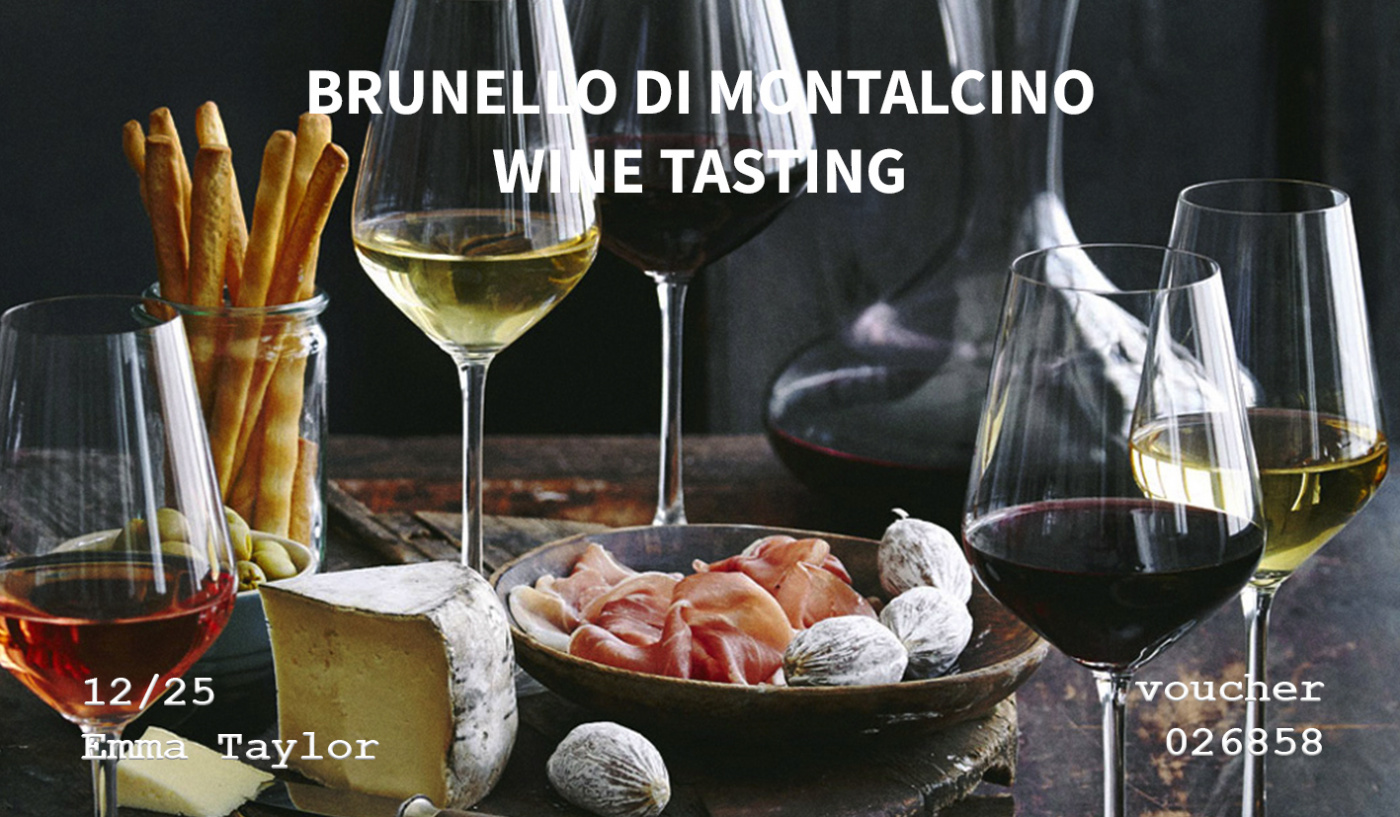 Brunello di Montalcino wine tasting