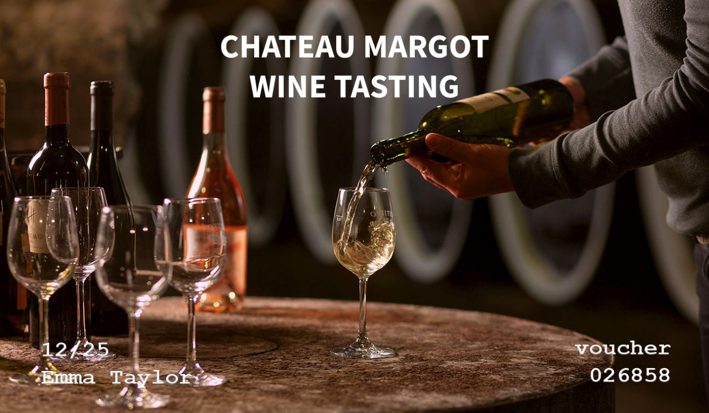 Tasting at the Chateau Margot winery