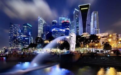 Ночная жизнь Сингапура и Колесо обозрения