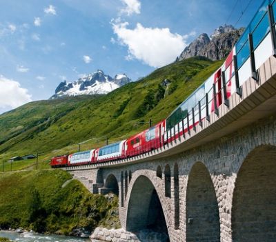 Swiss train tour