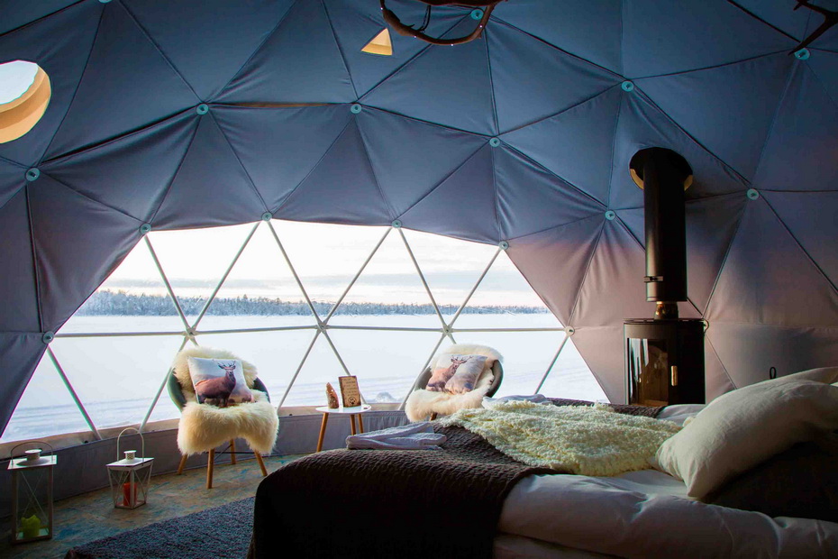 Глэмпинг Aurora Domes в Финской Лапландии: новый взгляд на cеверное сияние